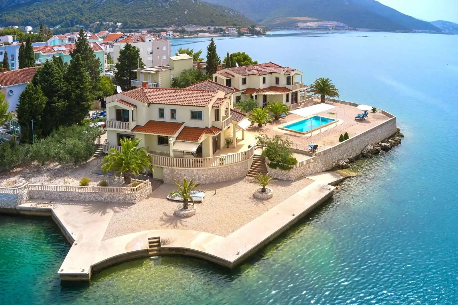 Two Beautiful Waterfront Villas, Radalj, Near Klek