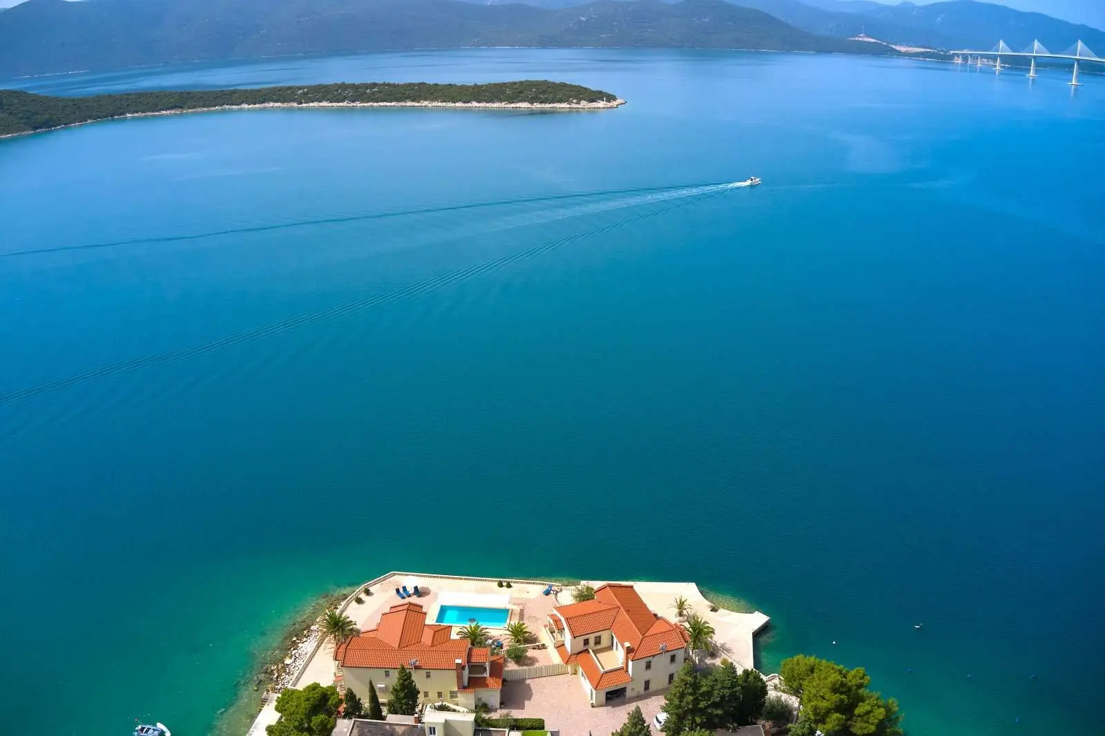 Two Beautiful Waterfront Villas, Radalj, Near Klek