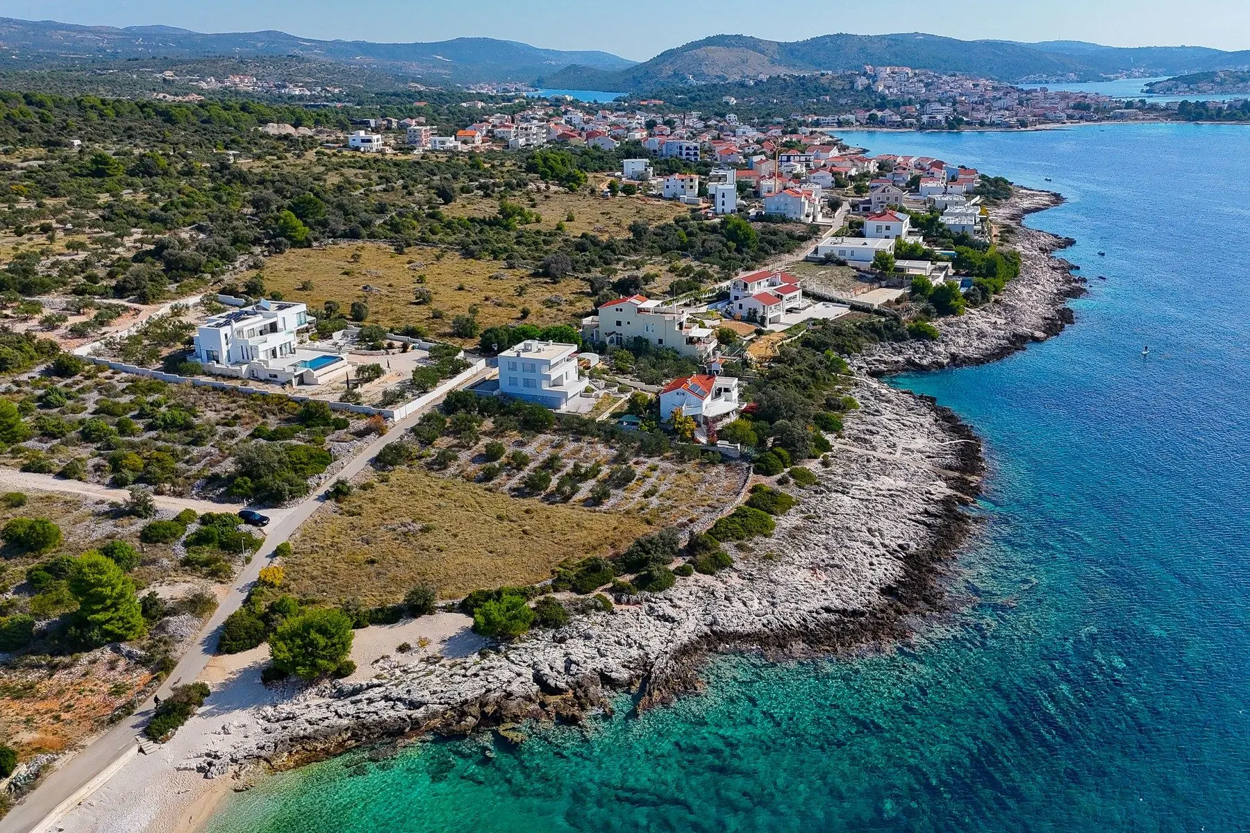Seafront building plot in Rogoznica