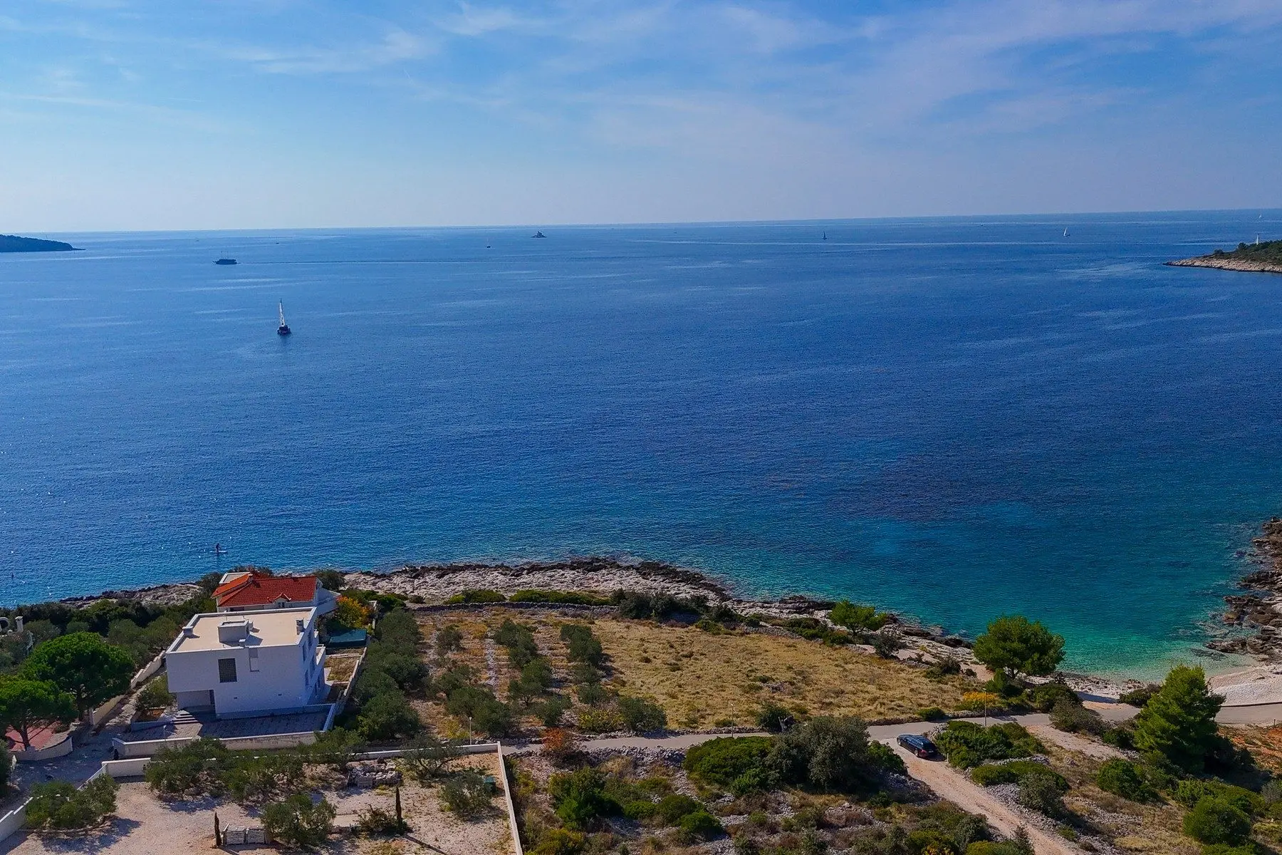Seafront building plot in Rogoznica