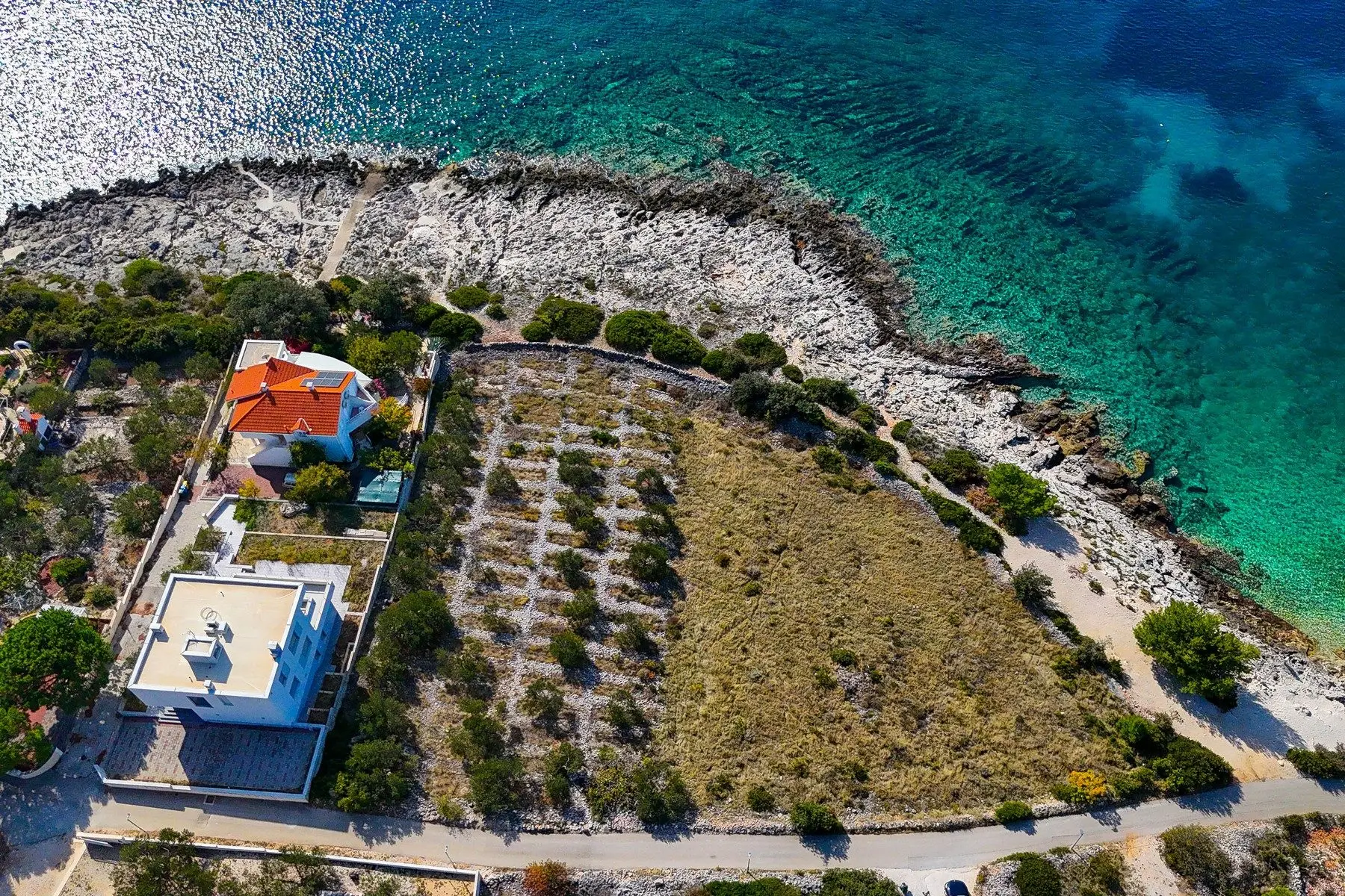 Seafront building plot in Rogoznica