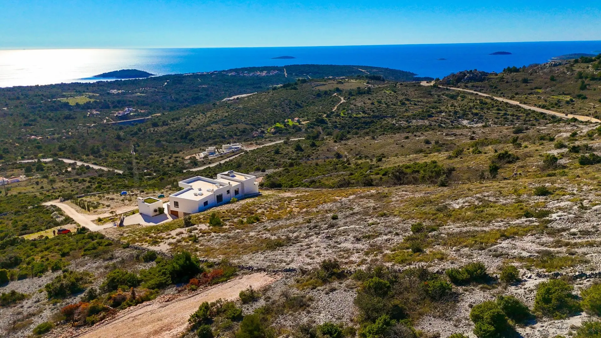 Building plot with open sea view