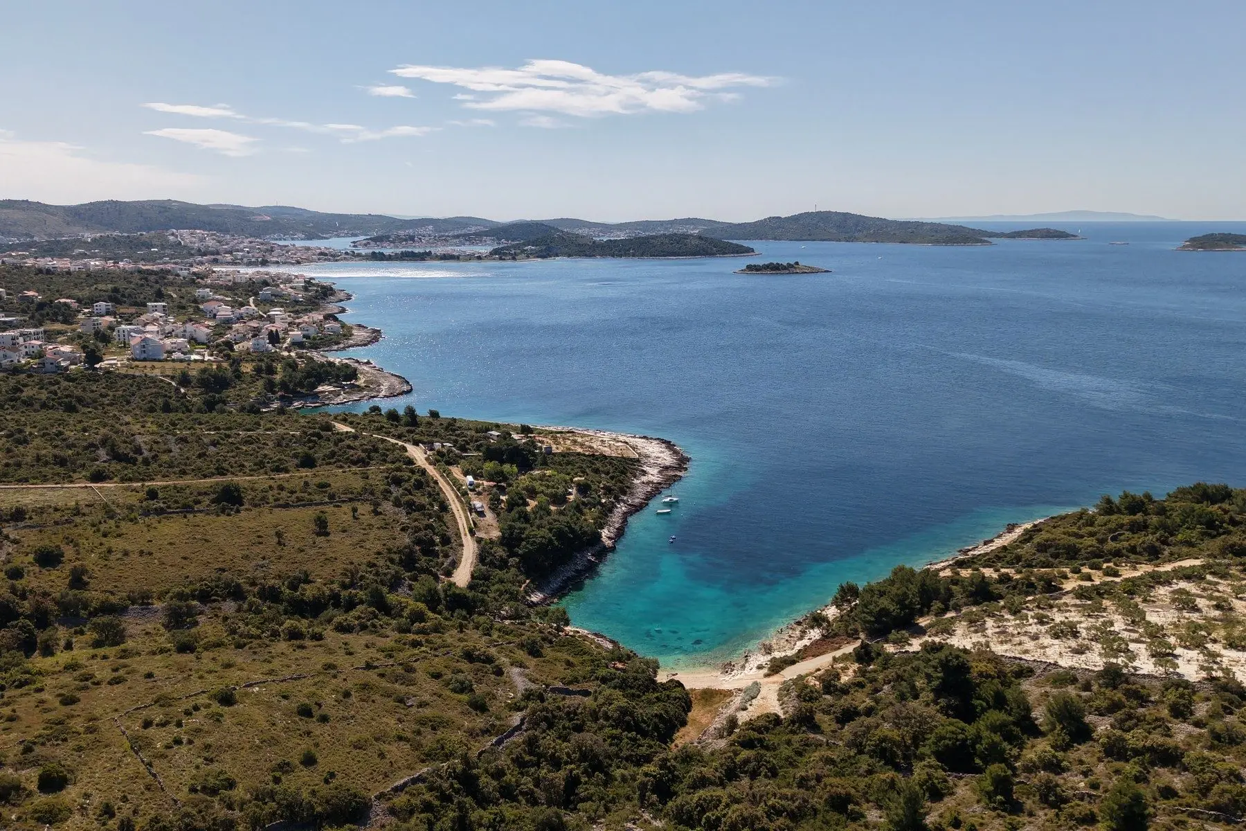 Exceptional seafront plot near Rogoznica