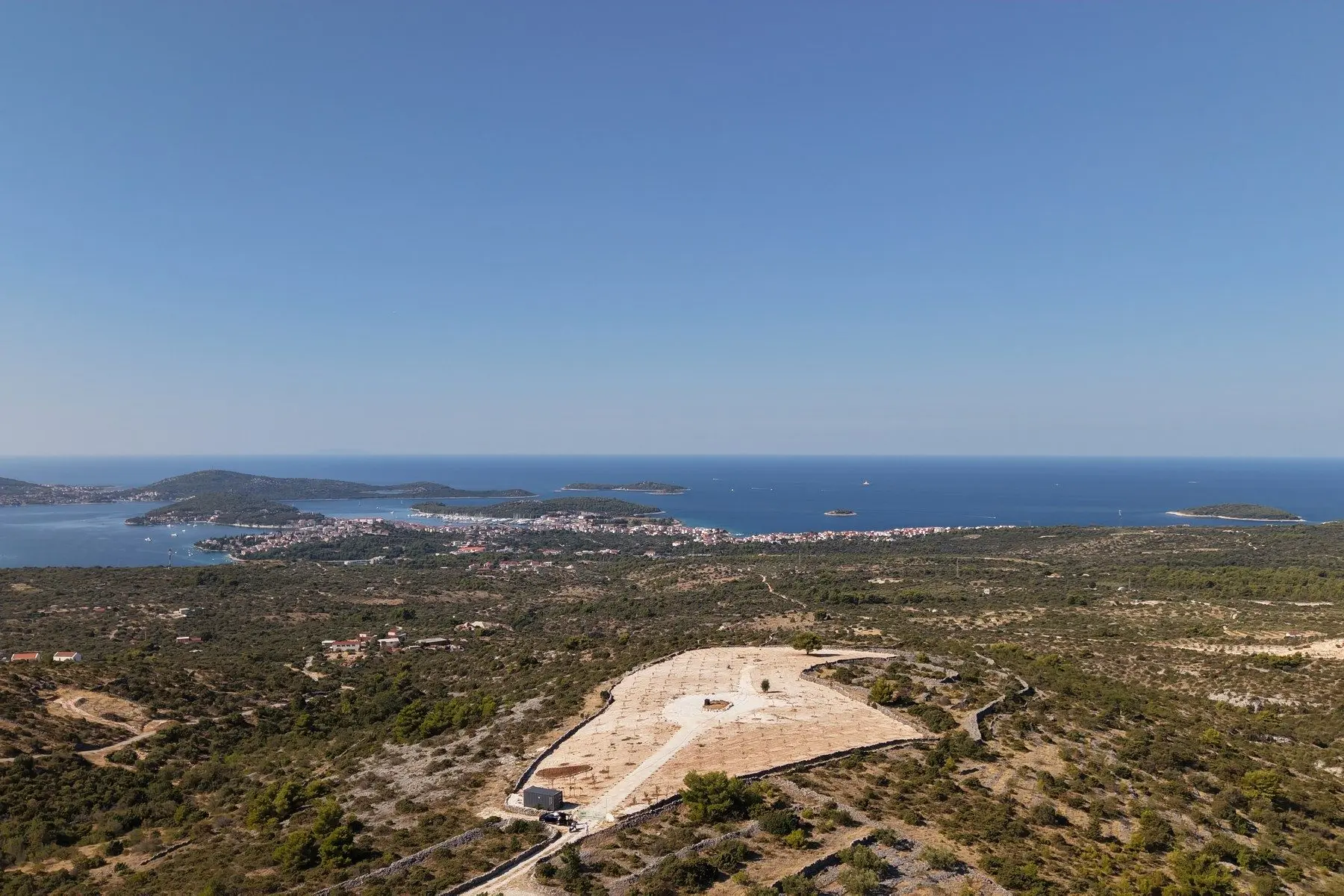 Olive grove with panoramic sea view