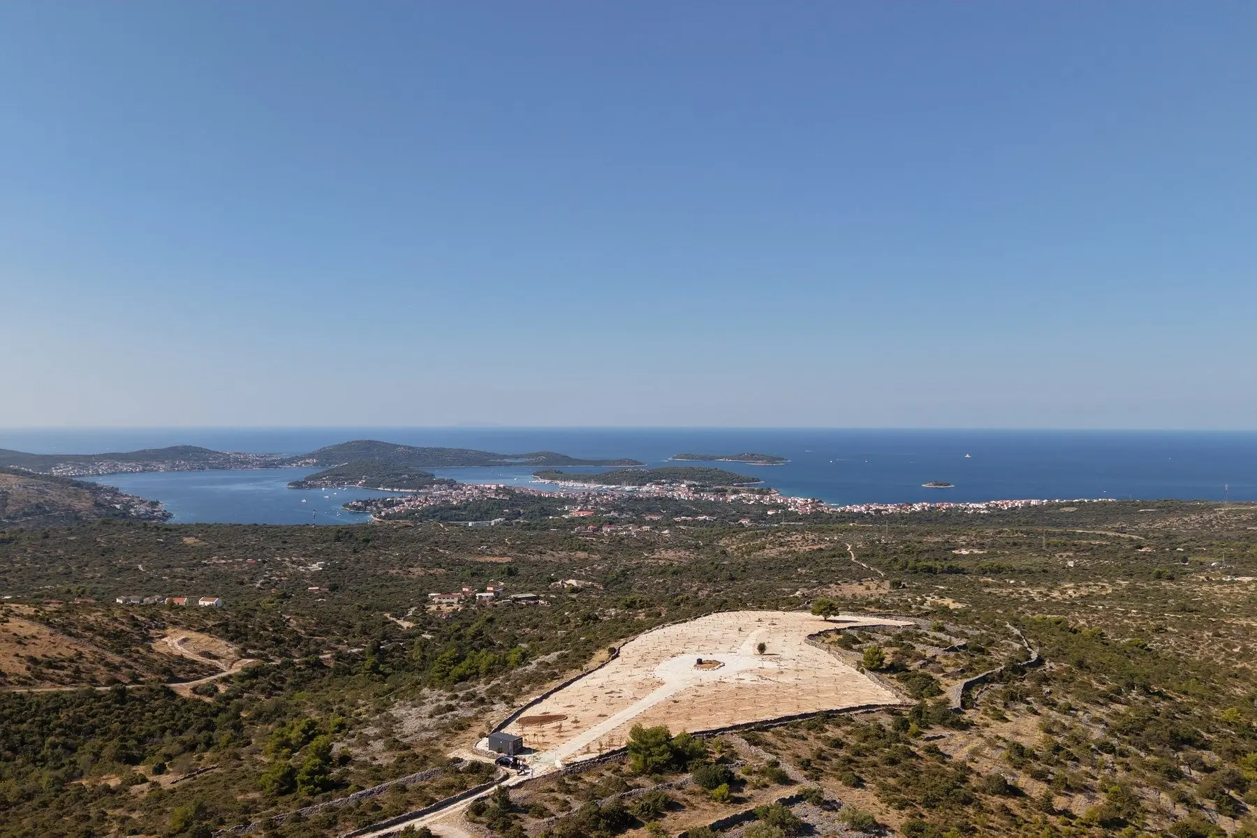 Olive grove with panoramic sea view