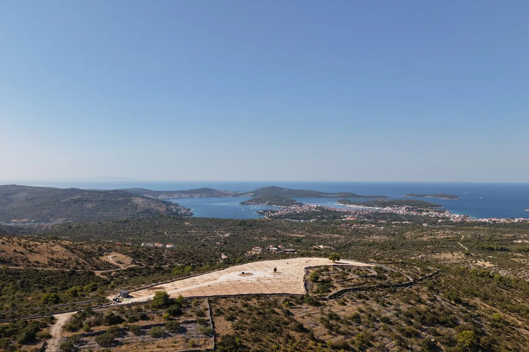 Olive grove with panoramic sea view