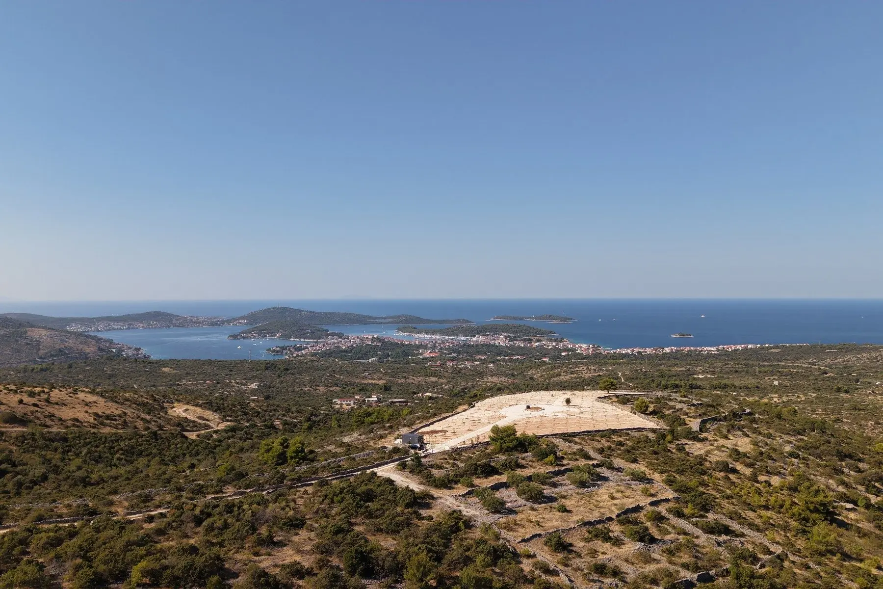 Olive grove with panoramic sea view