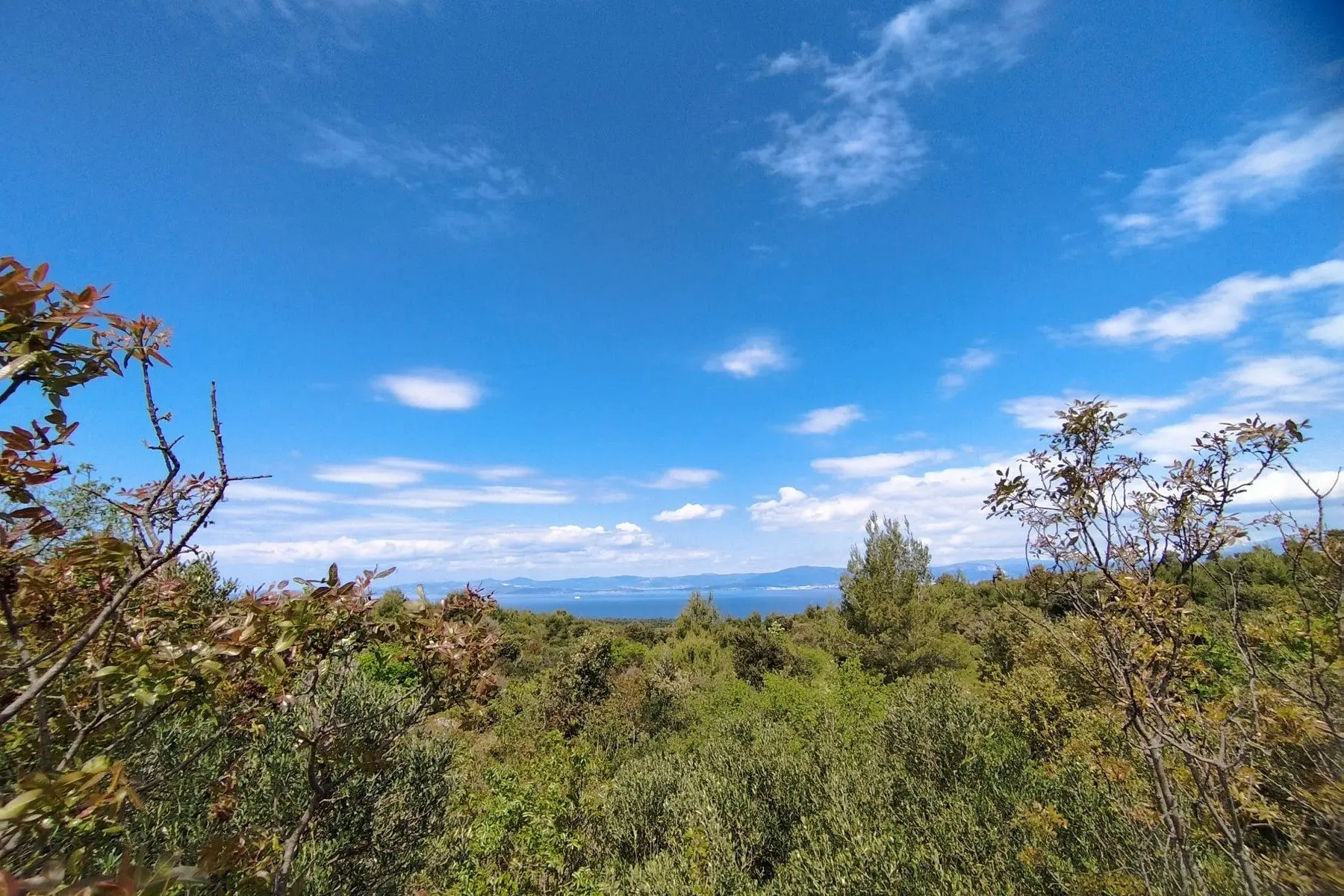 Plot with panoramic sea view on Brač