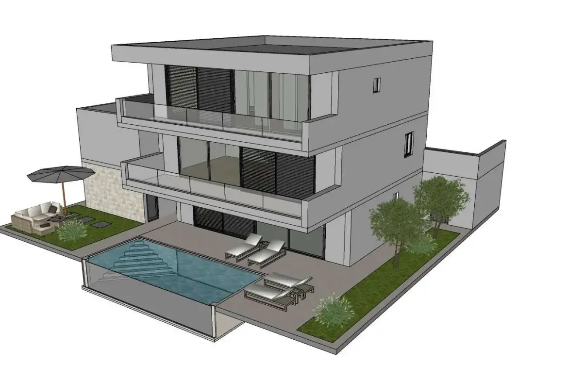 New Villa With a Sea View, Gornje Selo 30, Smrika