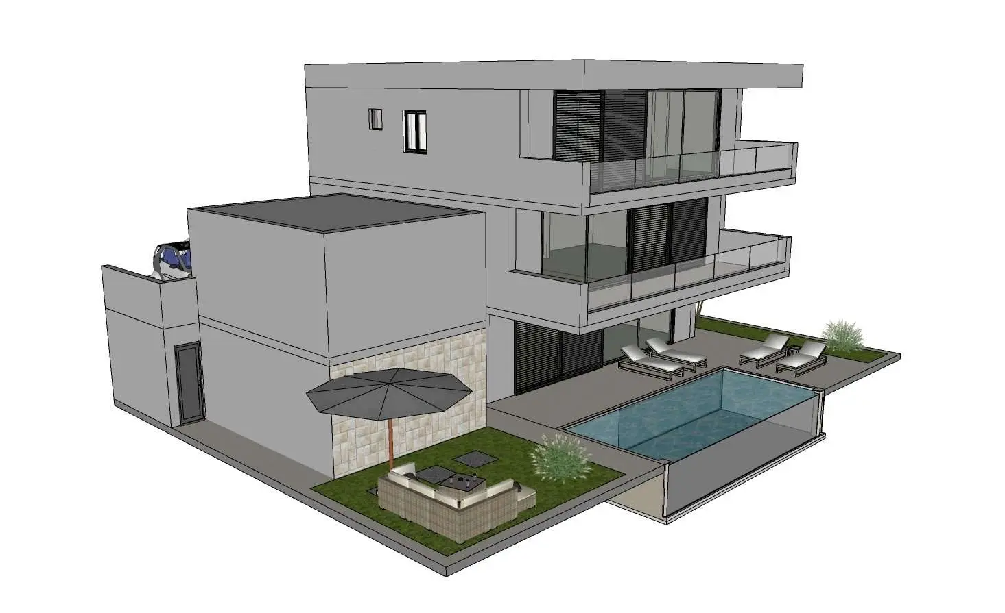 New Villa With a Sea View, Gornje Selo 30, Smrika