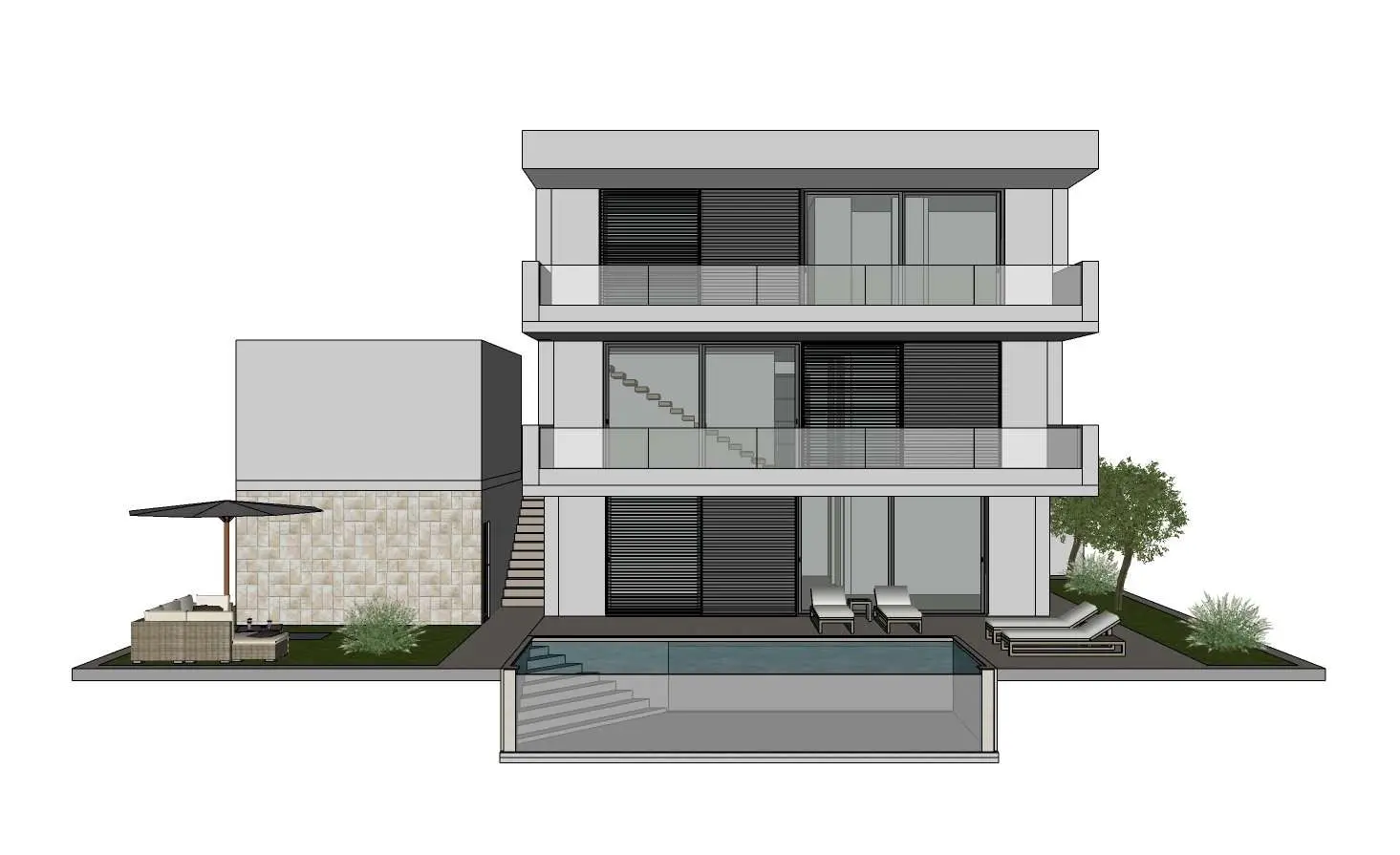 New Villa With a Sea View, Gornje Selo 30, Smrika