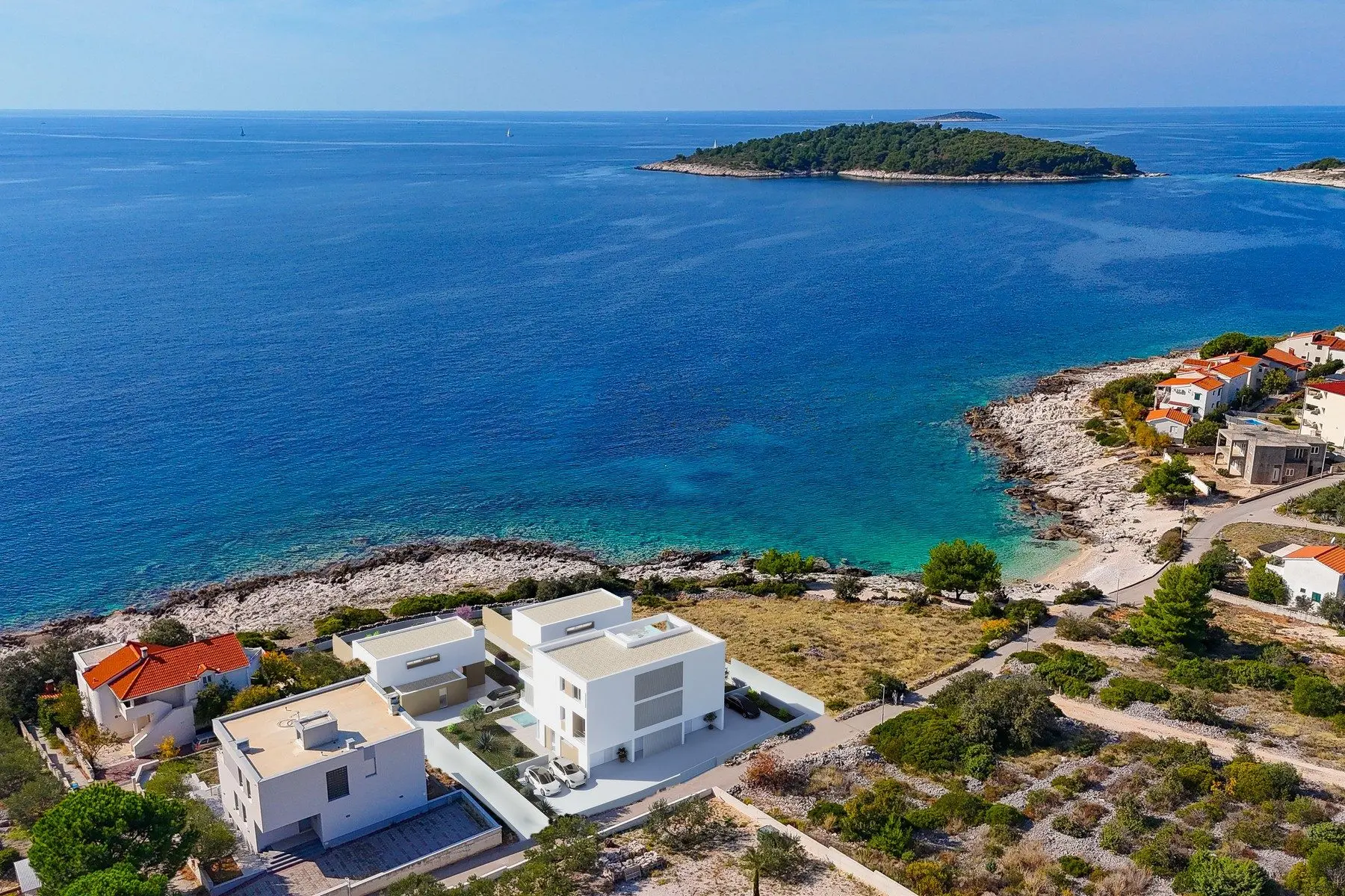 Seafront building plot in Rogoznica