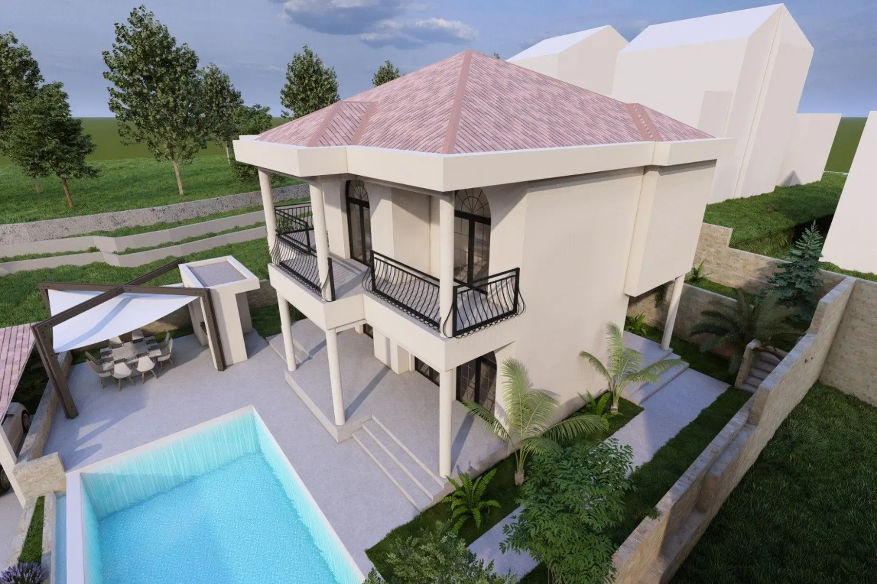 Building plot with permit on Brač