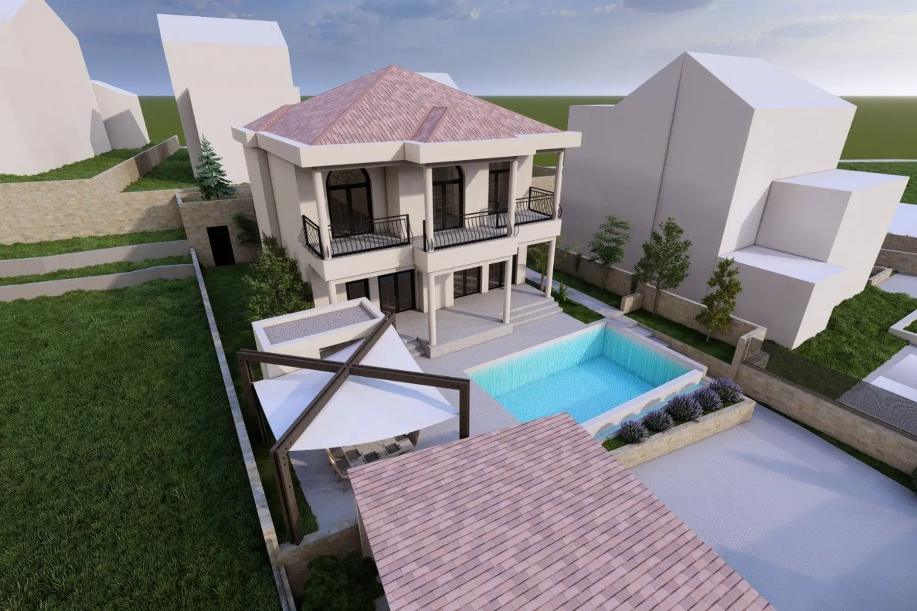 Building plot with permit on Brač