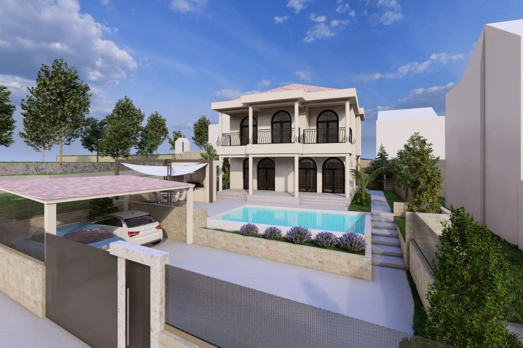Building plot with permit on Brač