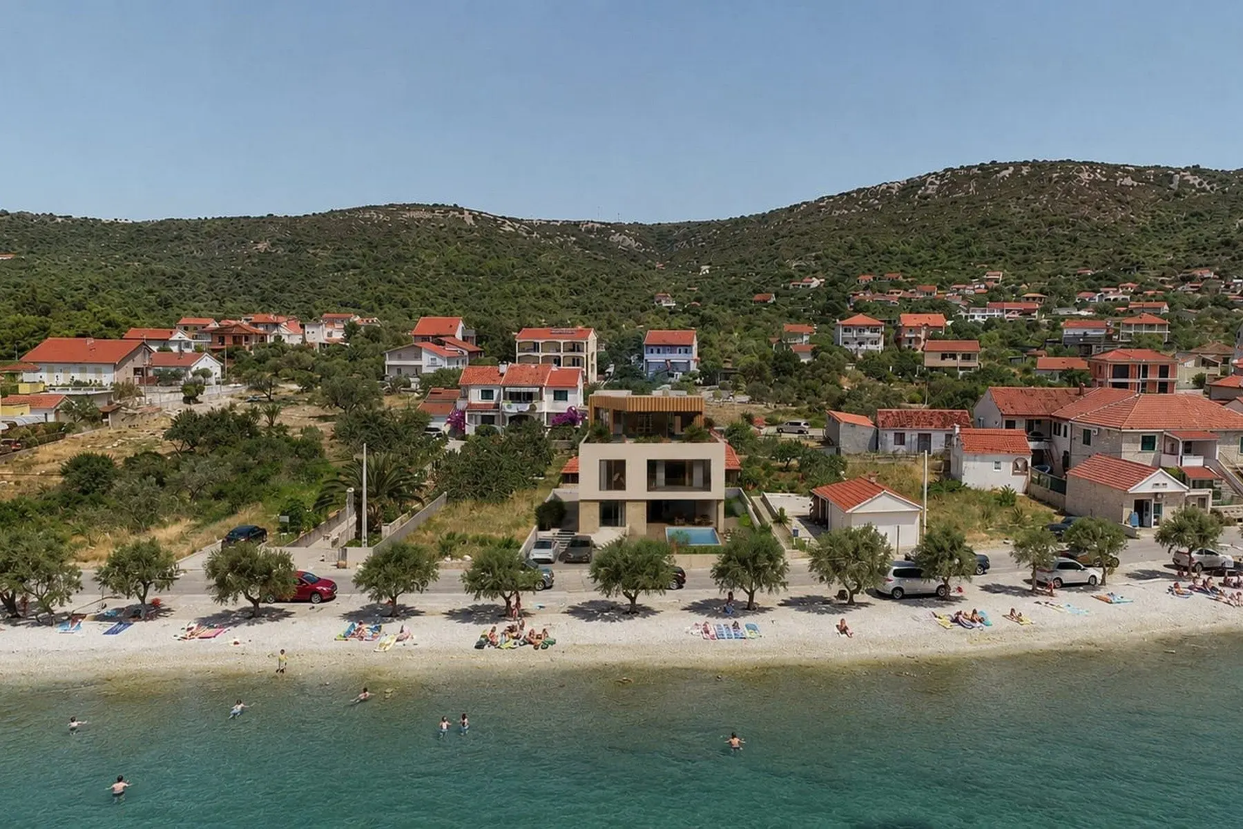 Seafront building land