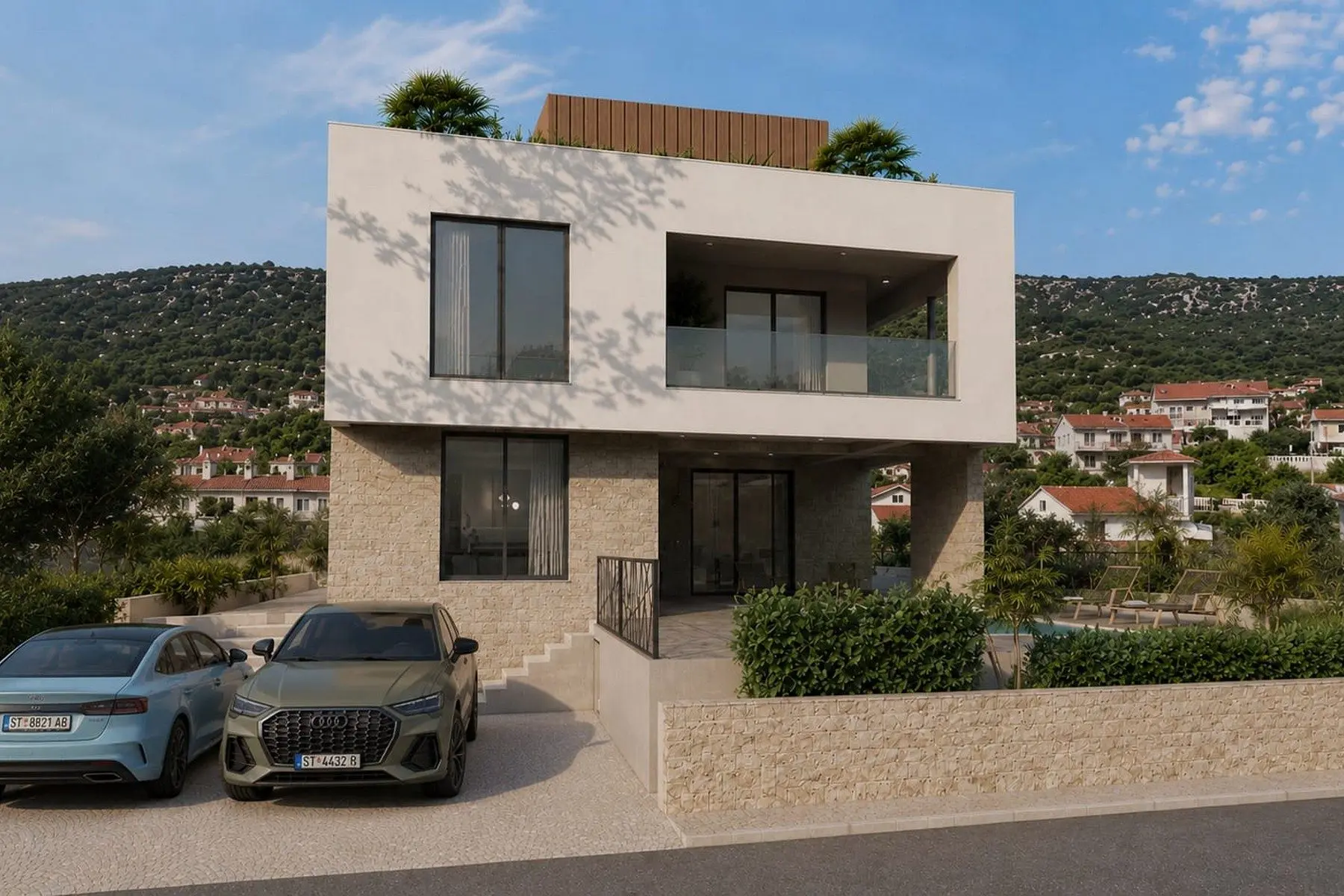 Seafront building land