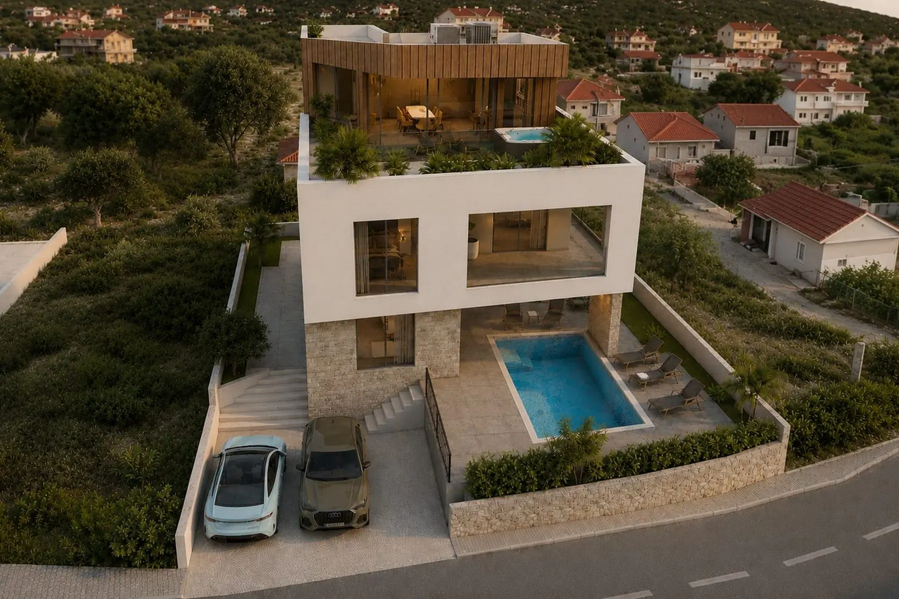 Seafront building land
