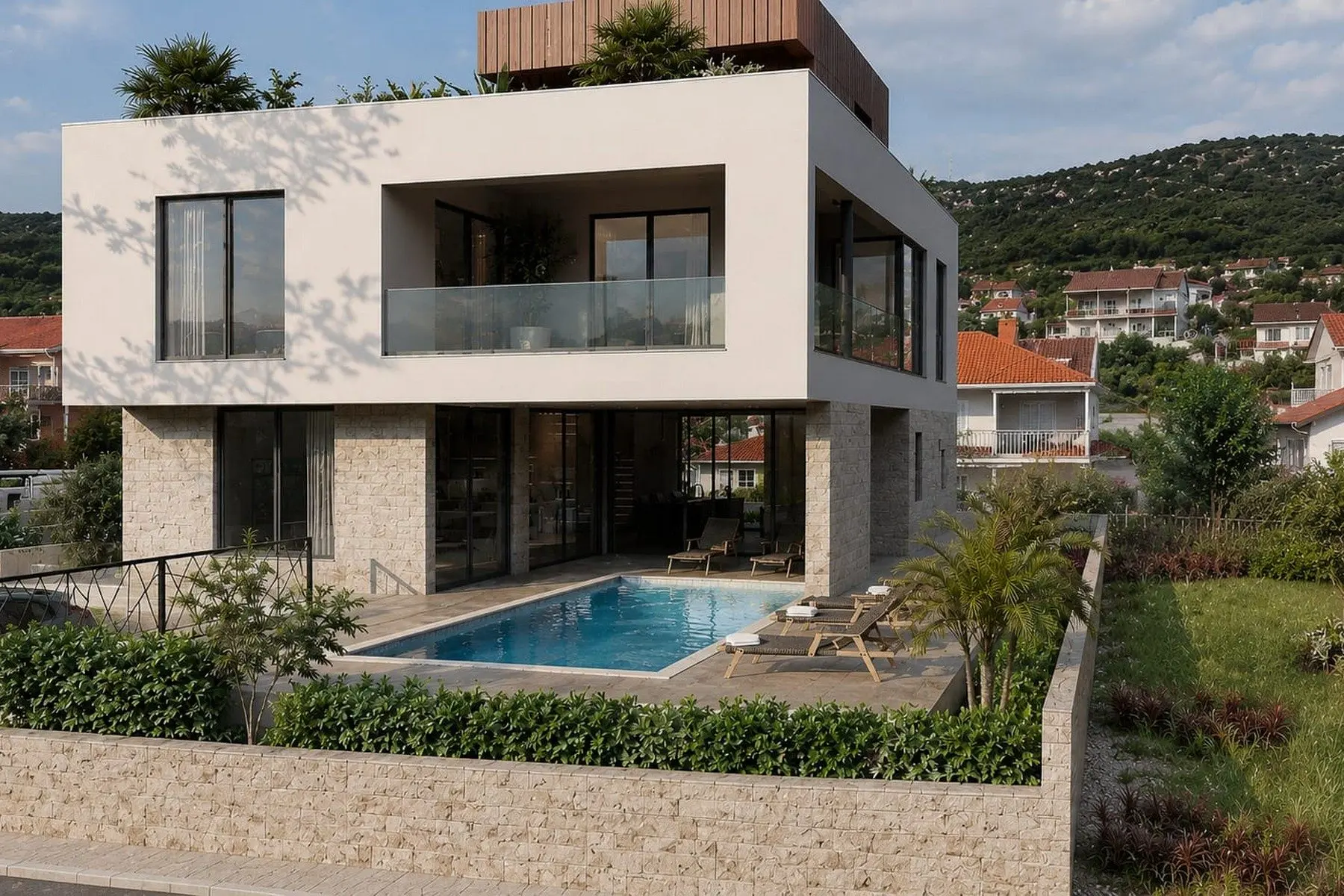 Seafront building land