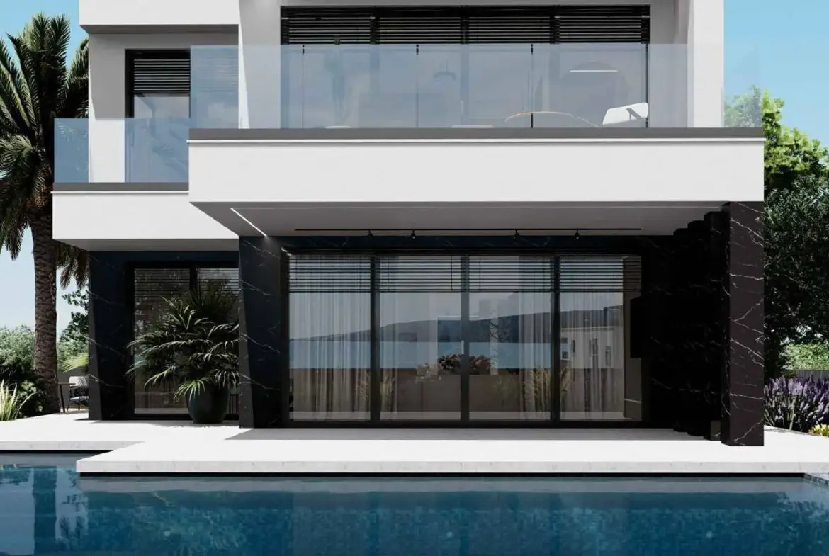 Villa Erlić with Panoramic Sea view in Sukošan