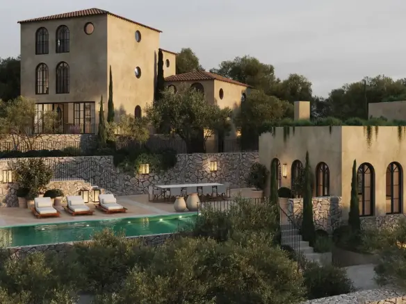 Mediterranean private retreat with exclusive wellness & guest house above Kvarner Bay