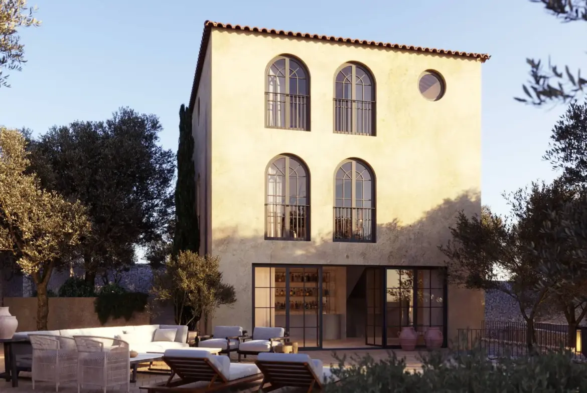 Mediterranean private retreat with exclusive wellness & guest house above Kvarner Bay