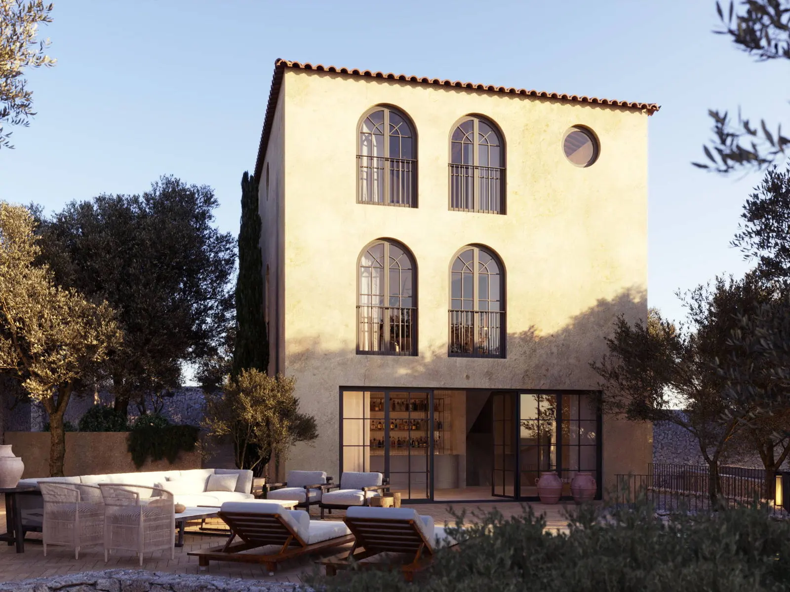 Mediterranean private retreat with exclusive wellness & guest house above Kvarner Bay