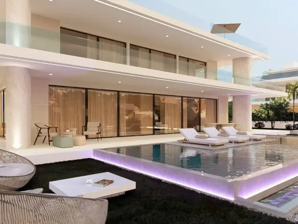 Discover a luxury new build in Sukošan with panoramic sea views, pool, wellness, elevator and garage – a prestigious oasis near Zadar and the marina.
