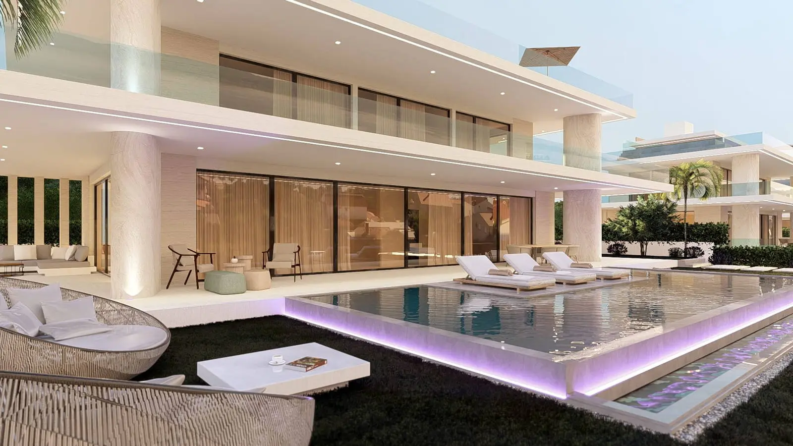 Discover a luxury new build in Sukošan with panoramic sea views, pool, wellness, elevator and garage – a prestigious oasis near Zadar and the marina.