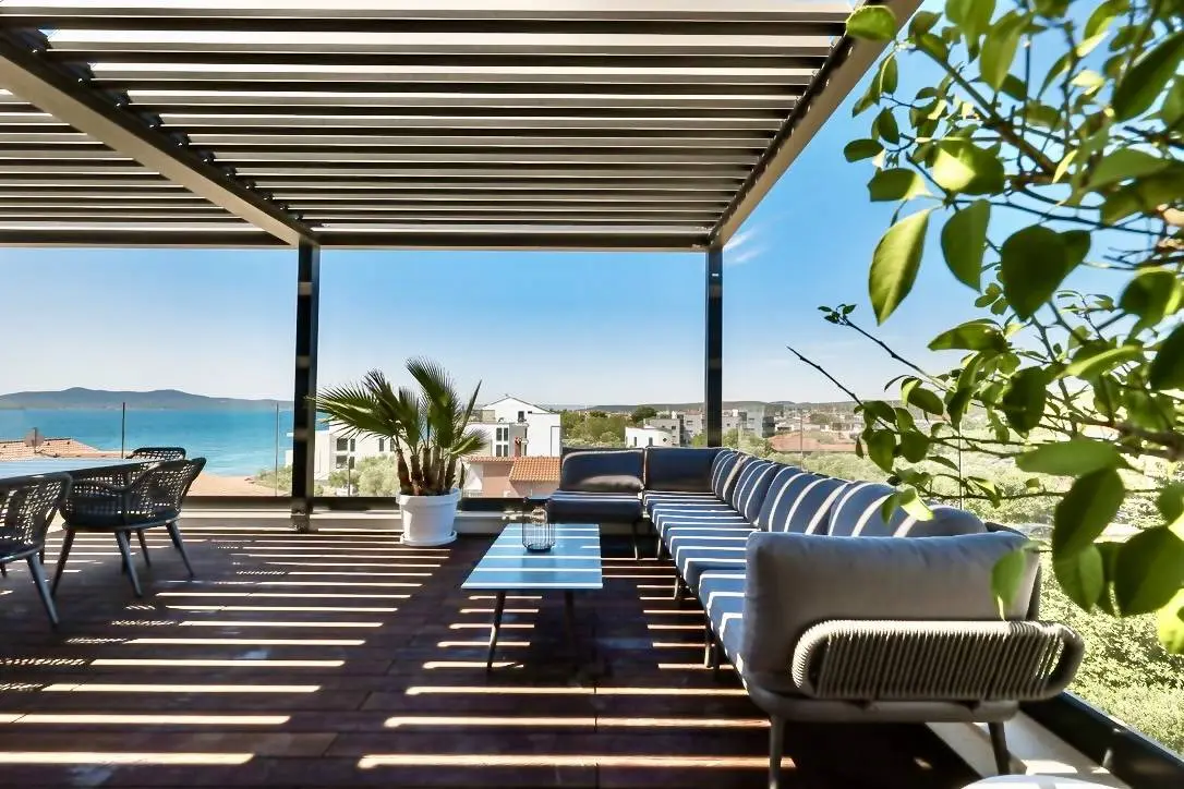 Villa Erlić with Panoramic Sea view in Sukošan
