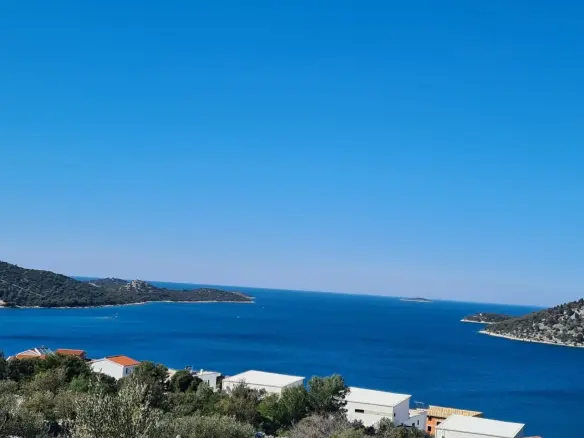 Sea view plot near Rogoznica