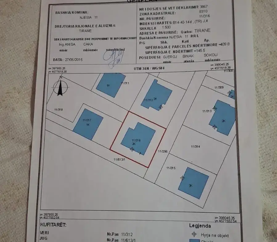 Two-Story House for Sale near Kthesa e Kamzës, Tirana