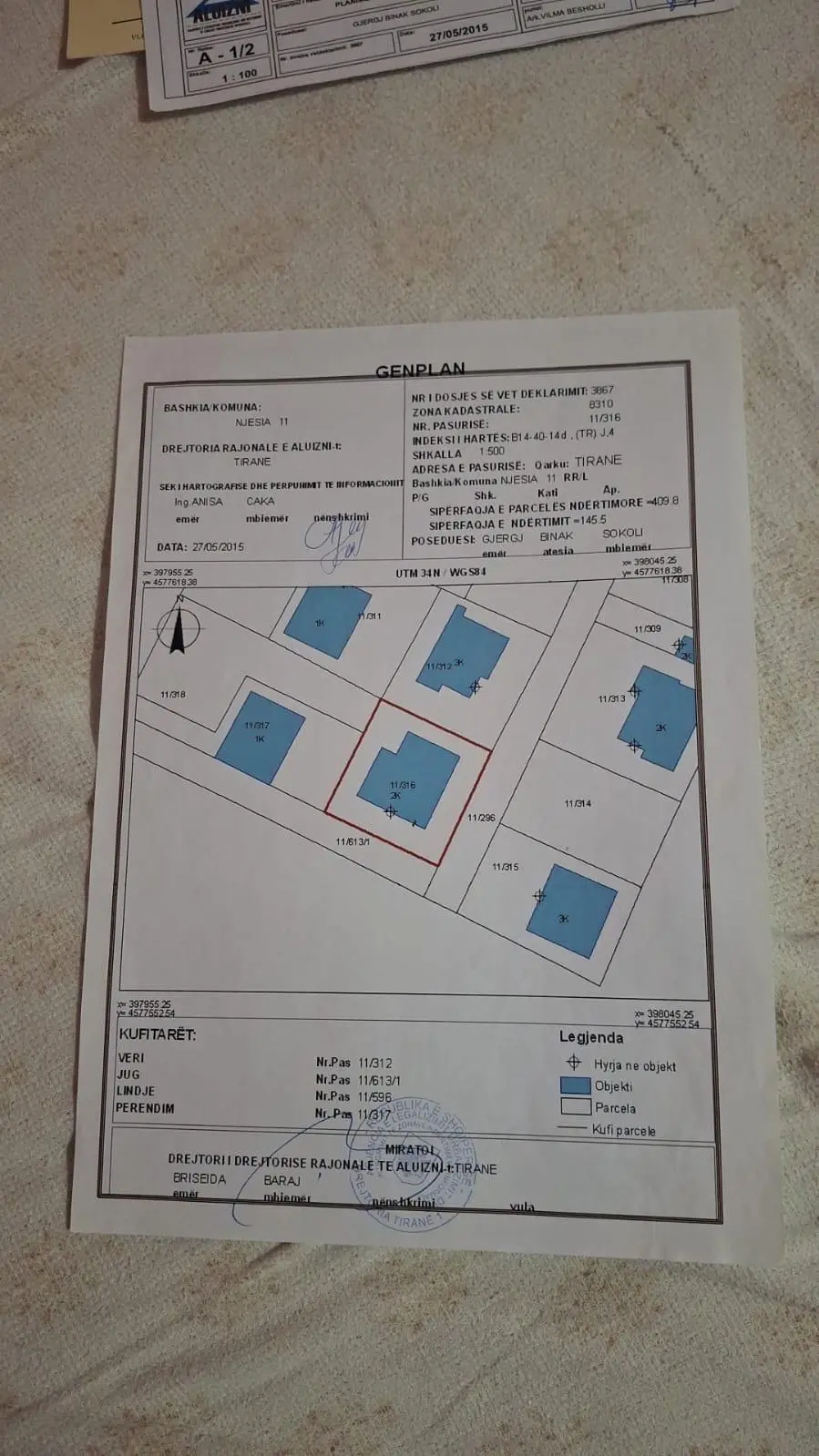 Two-Story House for Sale near Kthesa e Kamzës, Tirana