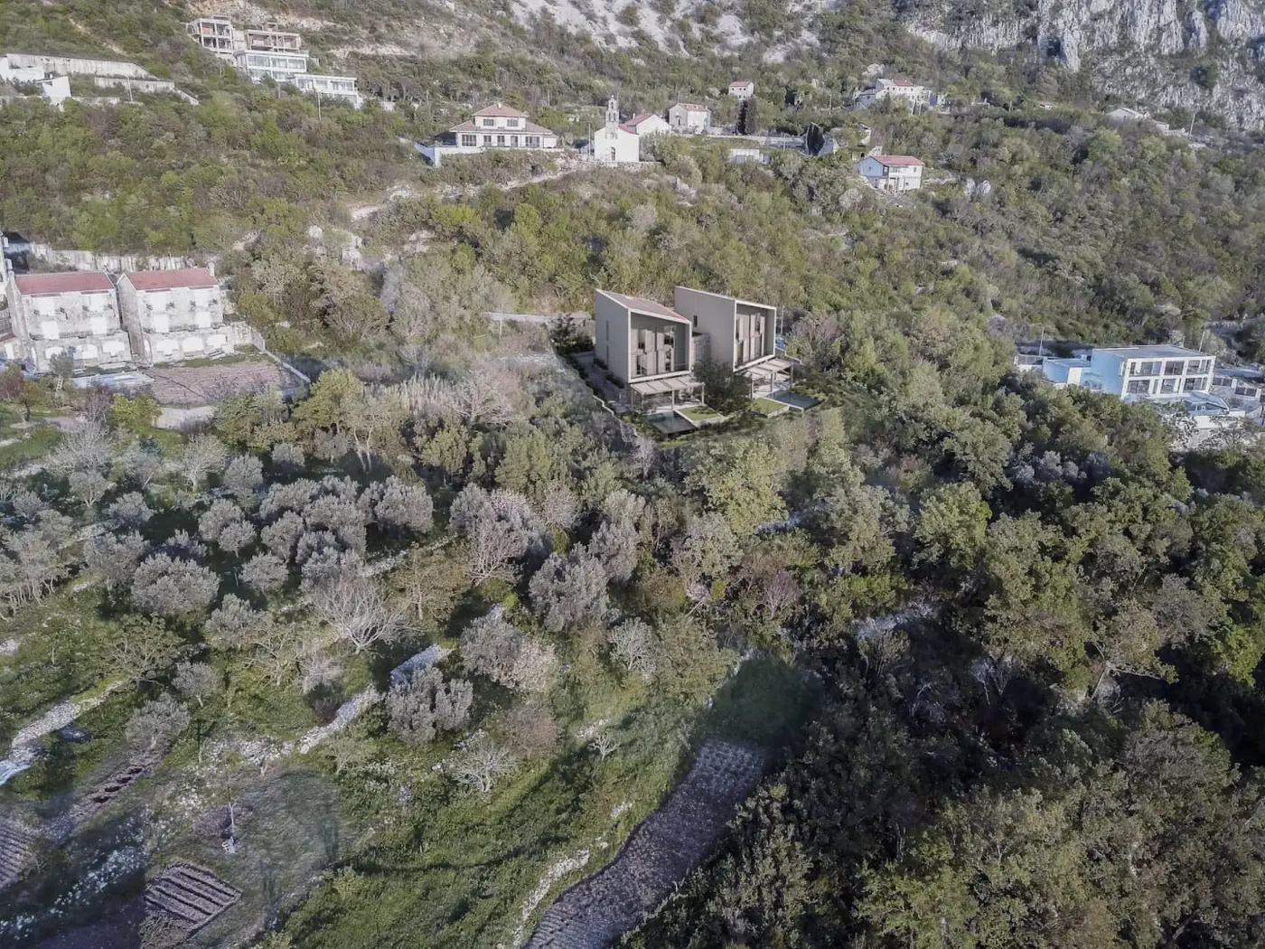 Eco villas with panoramic sea view, Tudorovići, Budva