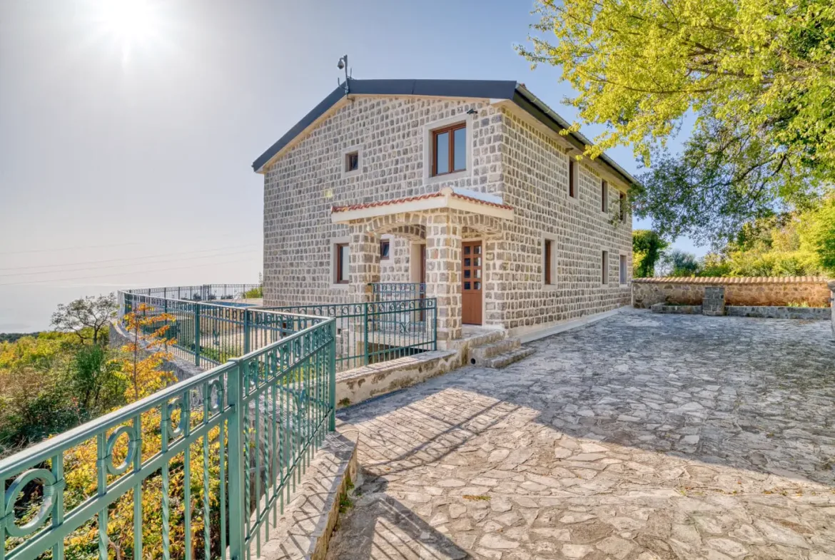 Authentic stone villa with panoramic sea view, Petrovac, Budva
