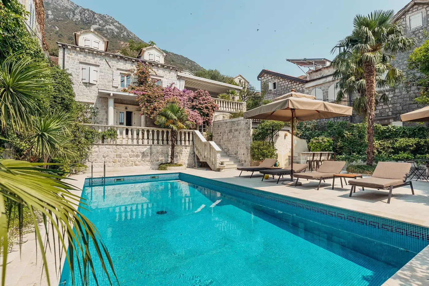 Unique stone villa in the classic Mediterranean style Perast, Kotor