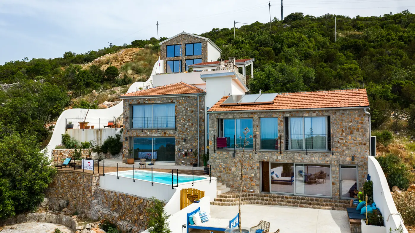 Estate of three villas with swimming pool, Klinci, Herceg Novi