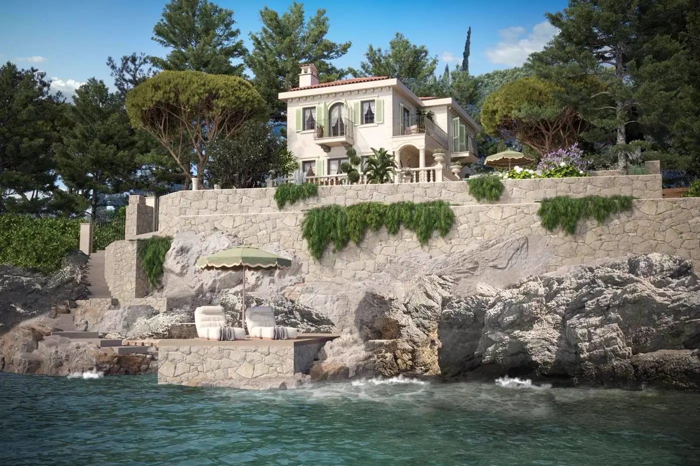 Villa Magnolia on the first line to the sea within the complex Ribarsko selo, Herceg Novi
