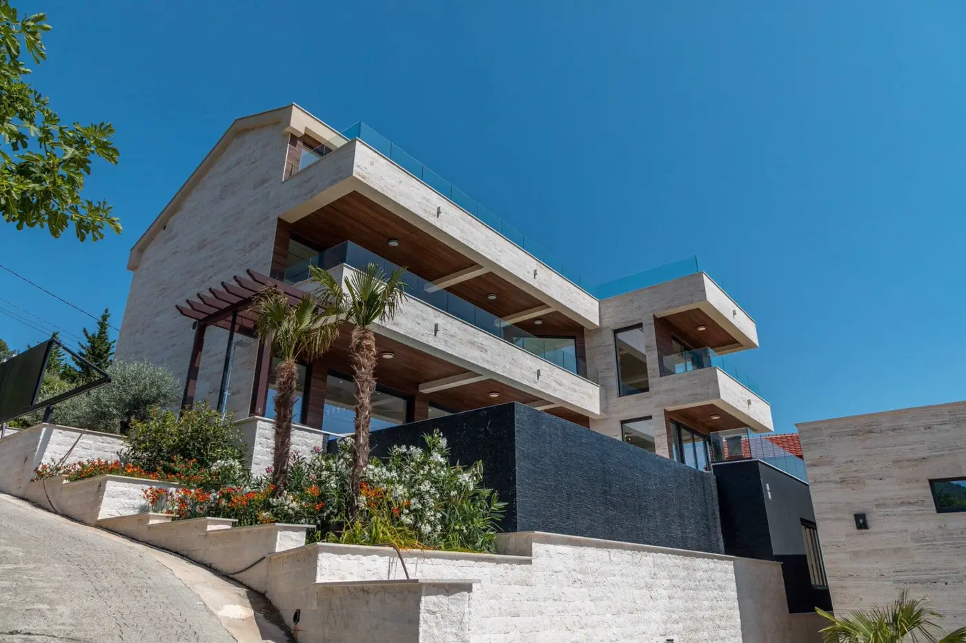 Exclusive contemporary villa with panoramic sea view, Marići, Tivat