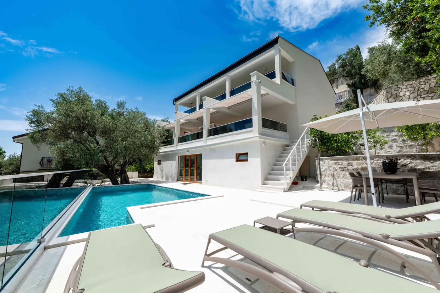 Modern villa with a pool, Rijeka Reževići, Budva