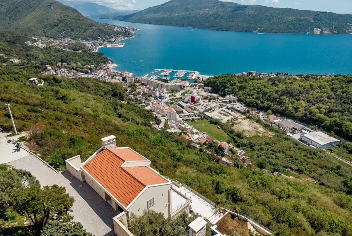 Luxury villa with pool and panoramic sea view, Podi, Herceg Novi