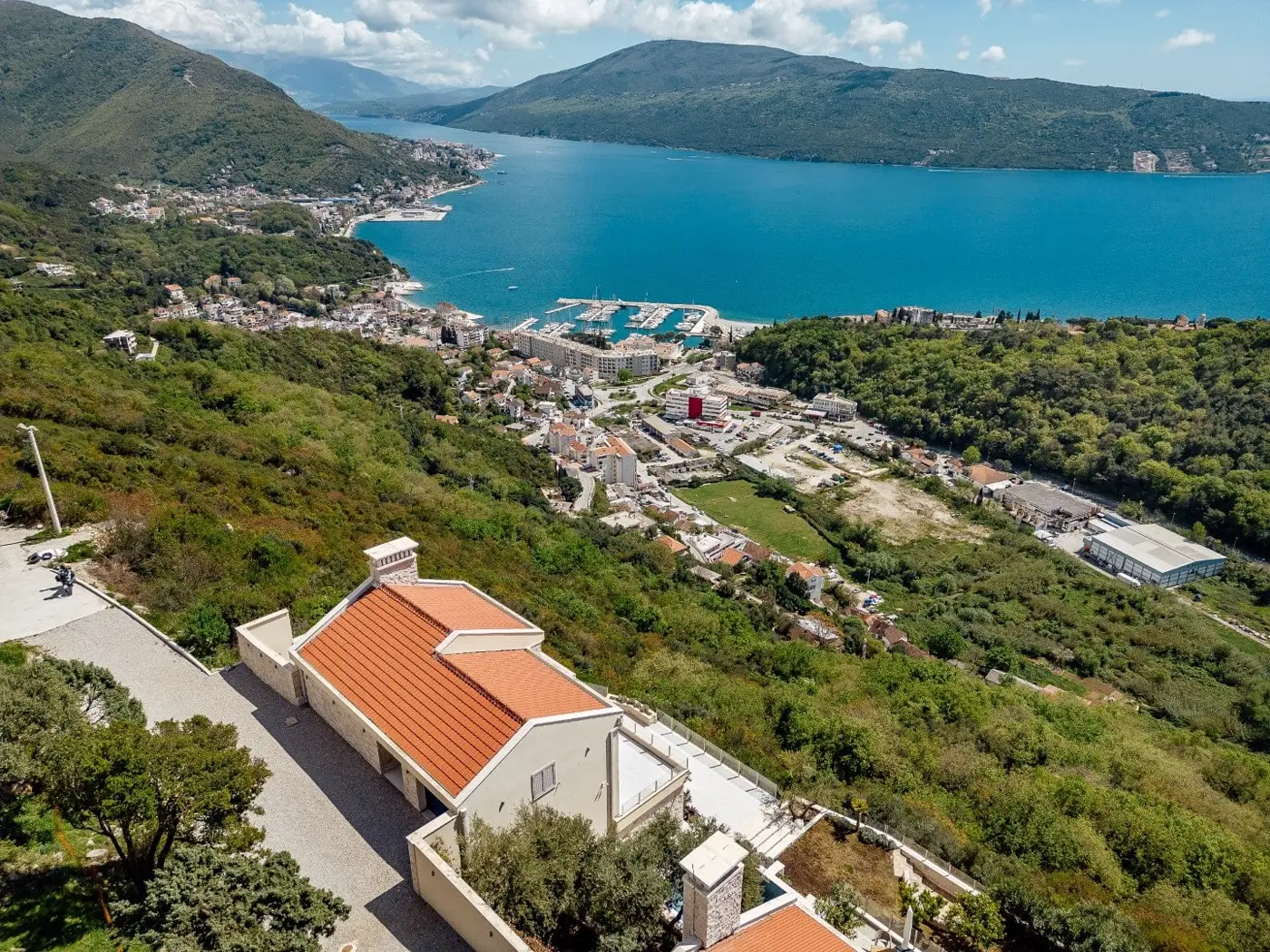 Luxury villa with pool and panoramic sea view, Podi, Herceg Novi
