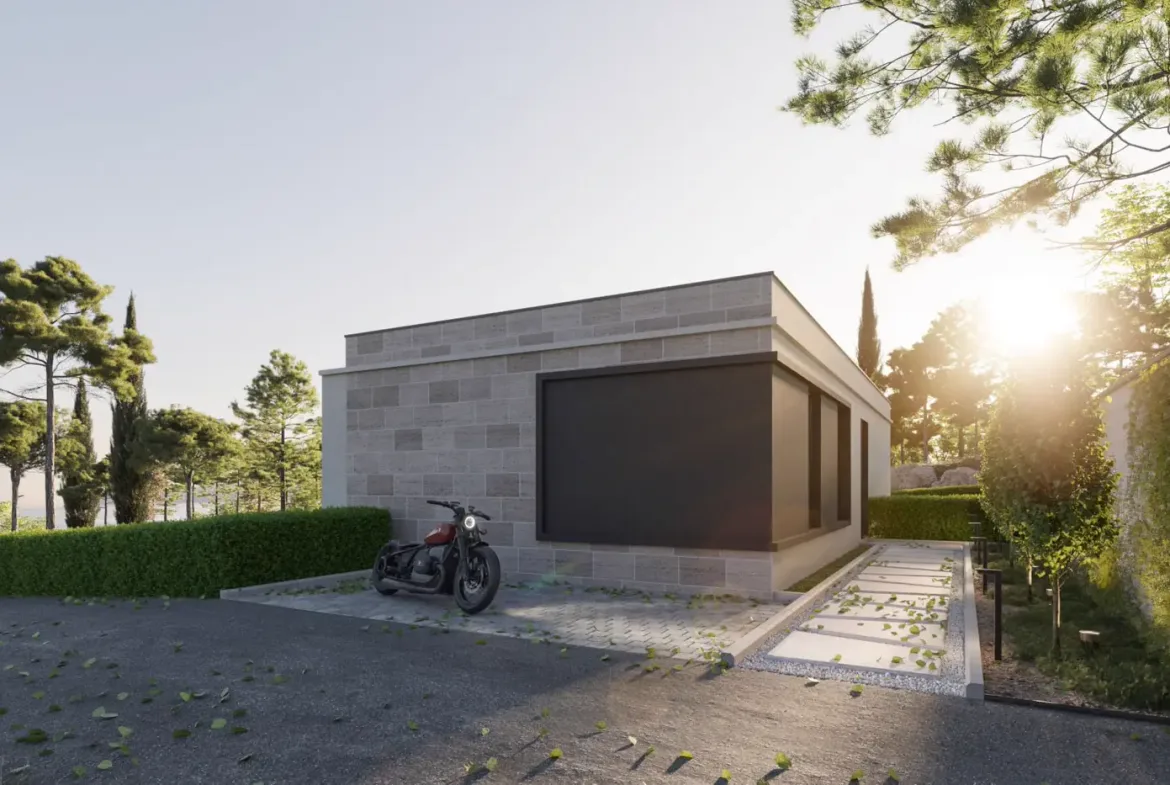 Modern villa with pool and sea view, Krimovica, Kotor