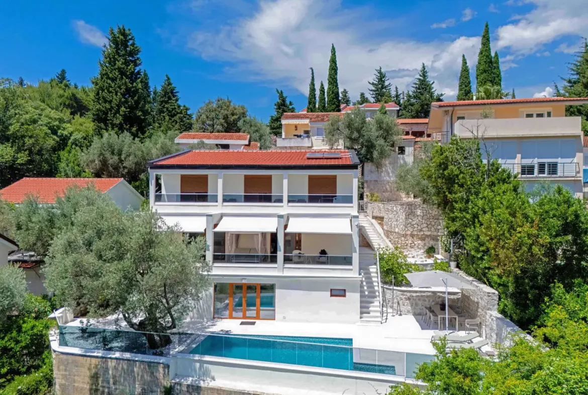Modern villa with a pool, Rijeka Reževići, Budva