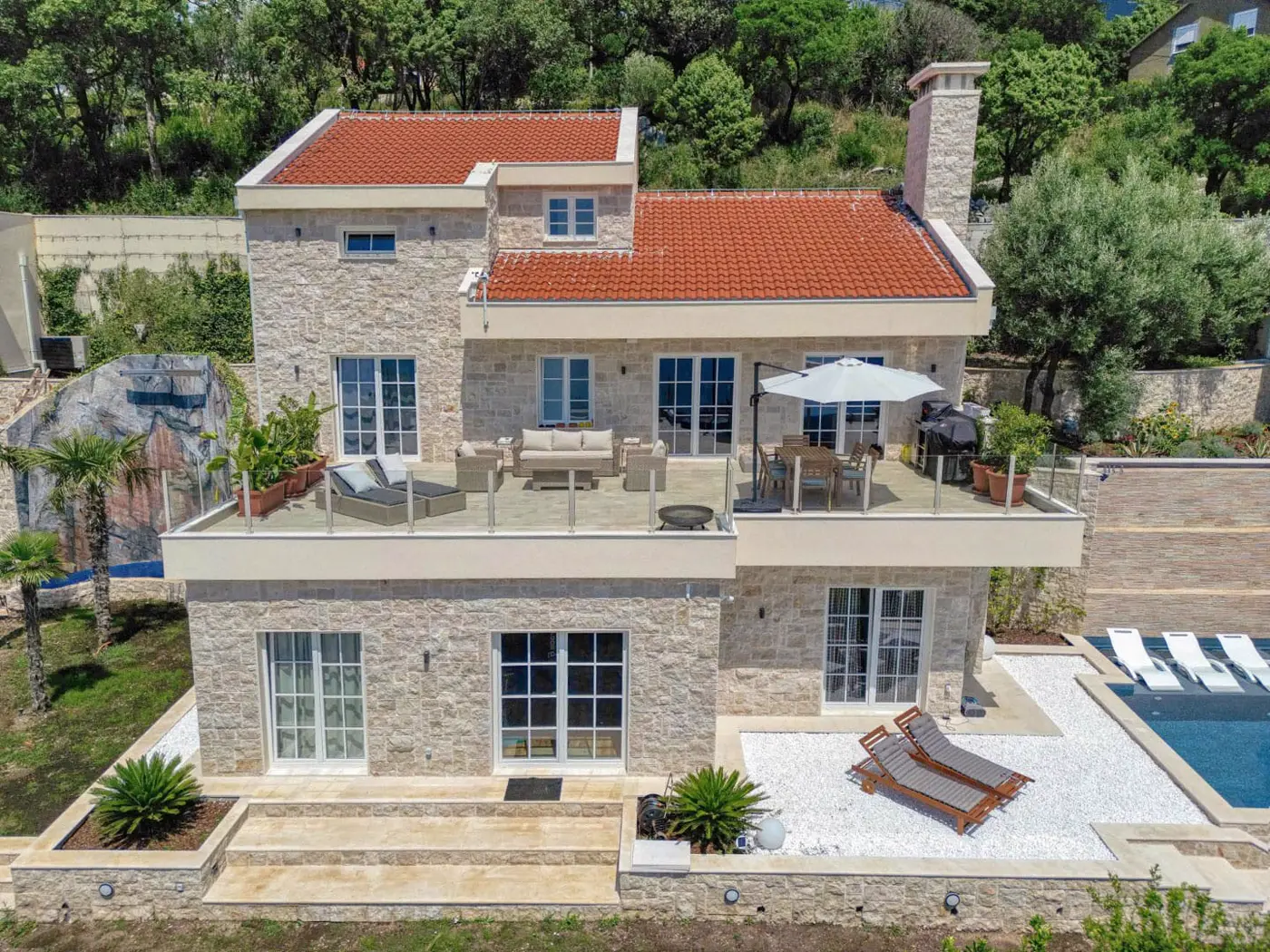 02-12 New villa with pool and panoramic sea view, Podi, Herceg Novi