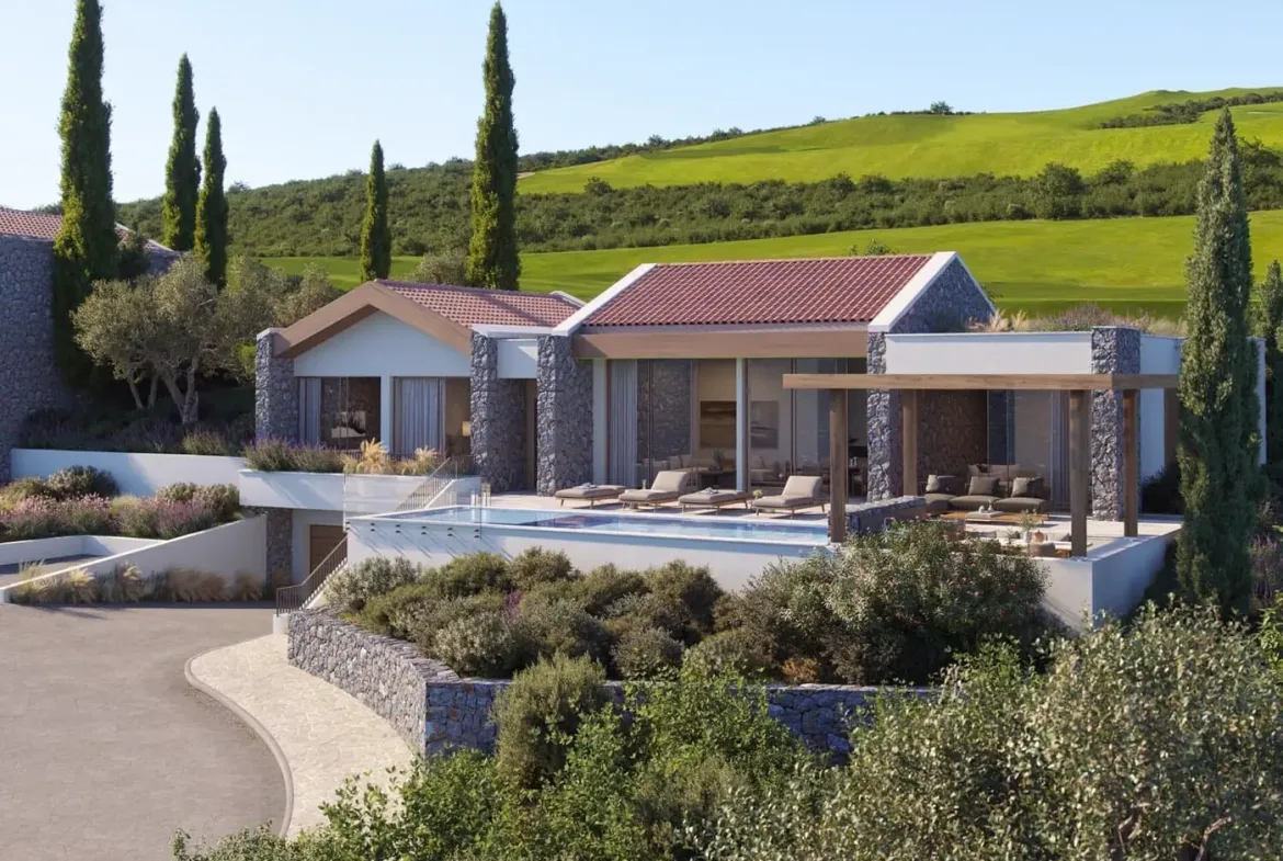 Luxury three bedroom villa on golf course, Lustica Bay