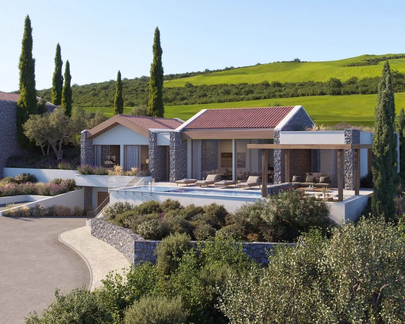 Luxury three bedroom villa on golf course, Lustica Bay