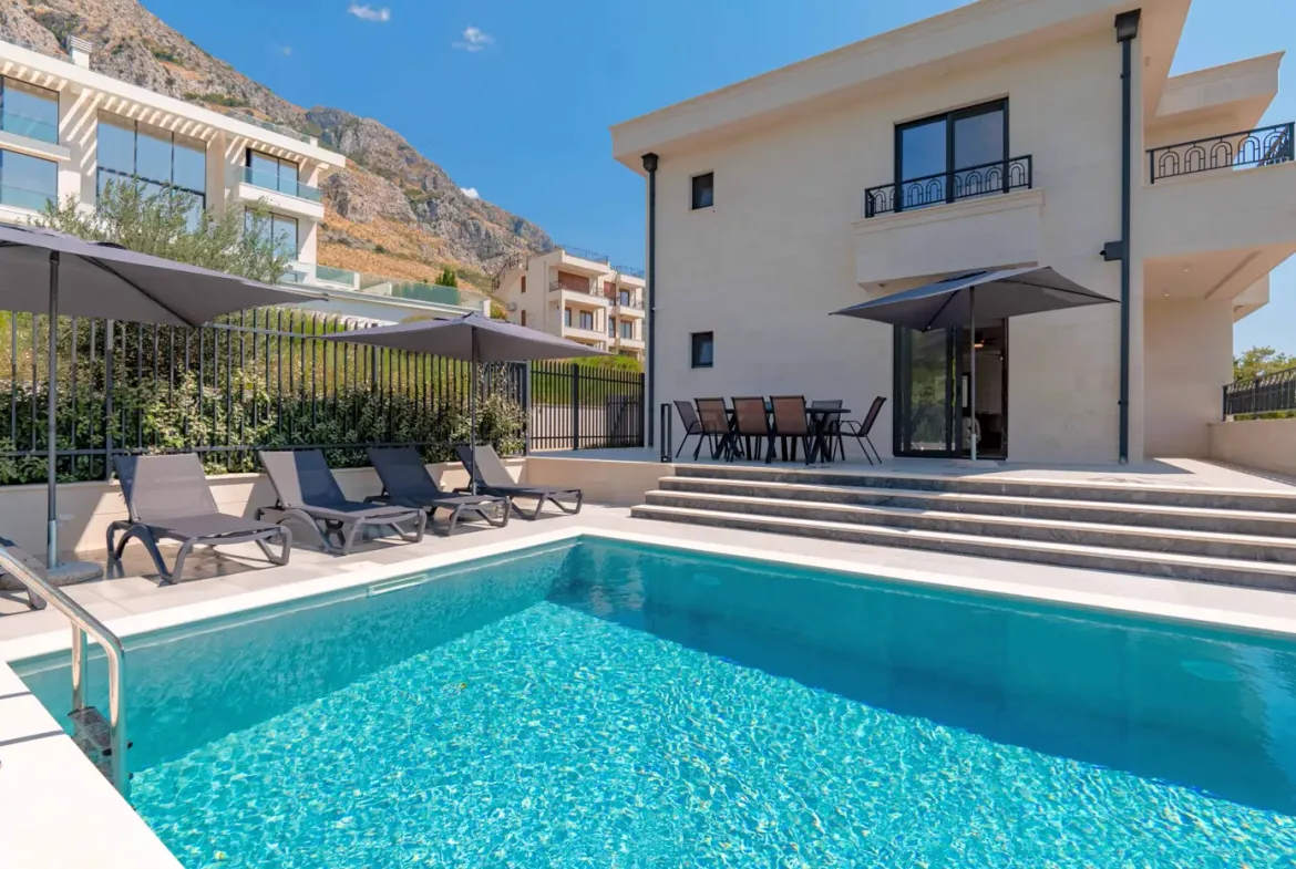 New contemporary villa in Mediterranean style, Reževići, Budva