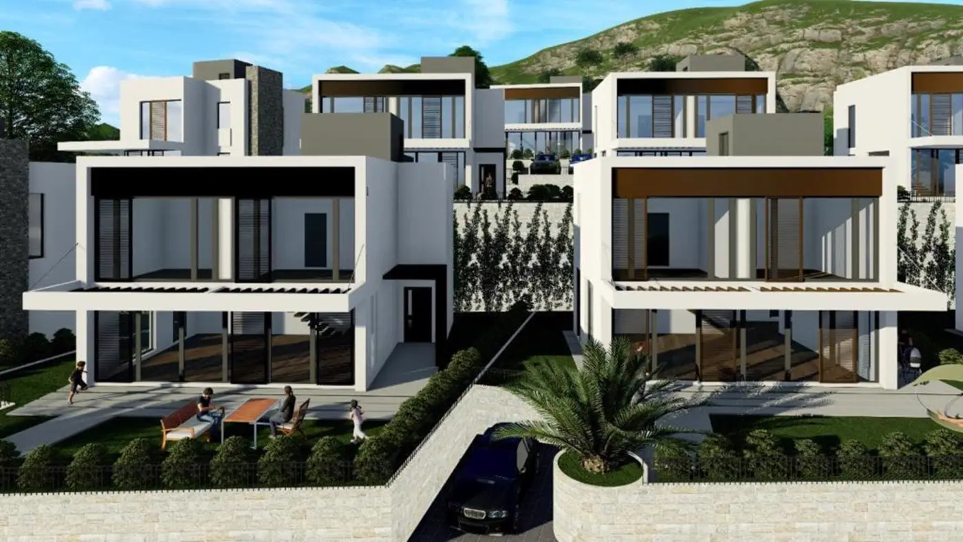 Modern villas in a new luxury settlement near the Portonovi resort, Herceg Novi