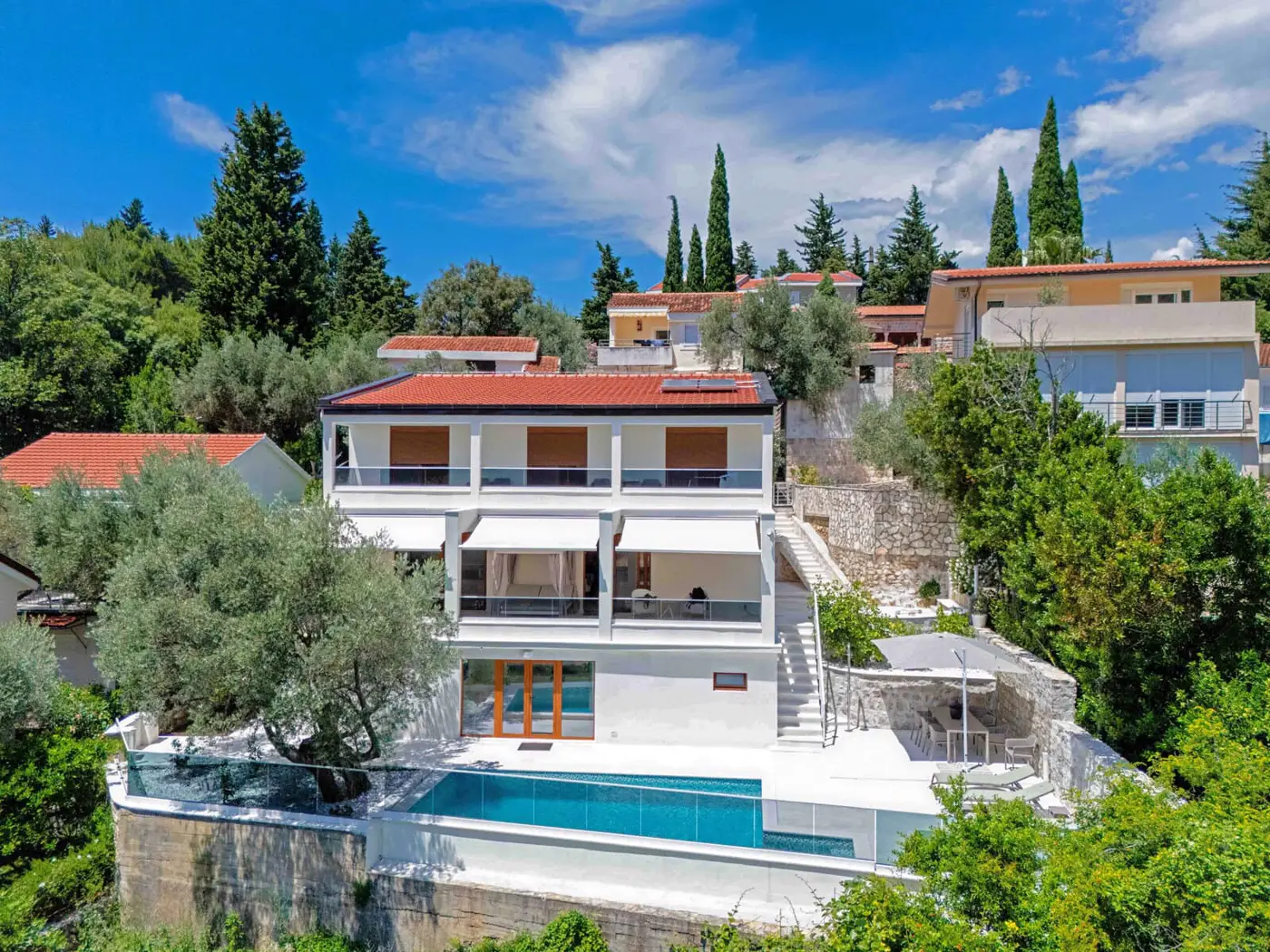 Modern villa with a pool, Rijeka Reževići, Budva